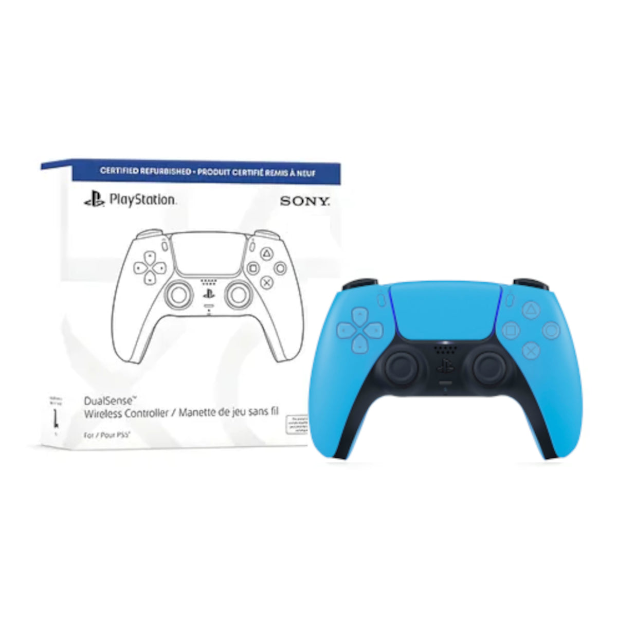 Control Inalámbrico Dualsense PS5 Starlight Blue Reacondicionado por Sony