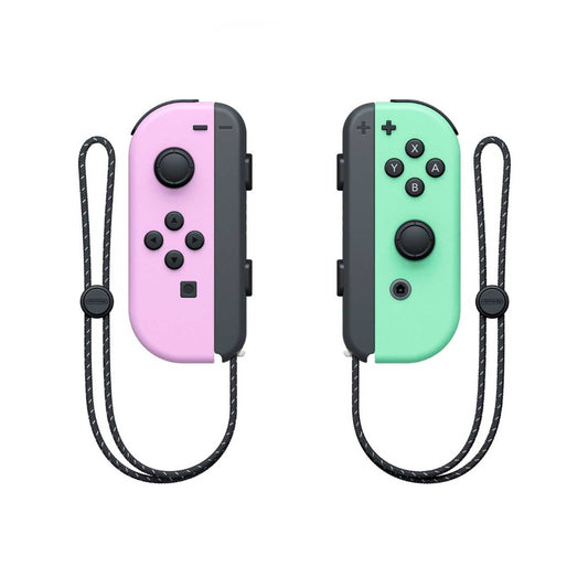 Controles Joy Con L R Morado y Verde Pastel