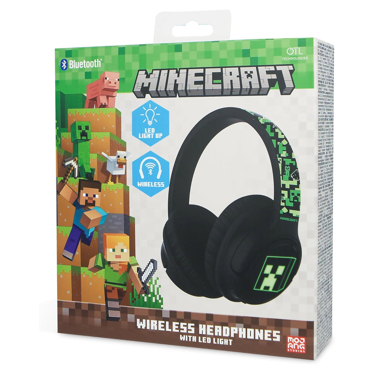 Audífonos Inalámbricos Minecraft Con Luz Otl