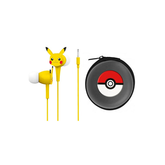 Audífonos Pokémon - Pikachu Con Estuche Wired Otl