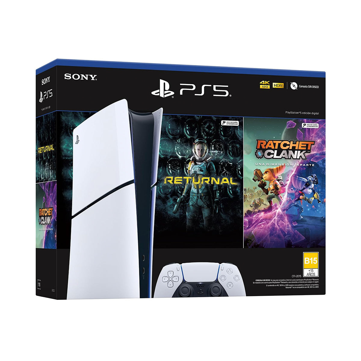 Consola Playstation 5 Slim Digital 1 TB Bundle Con 2 Juegos Digitales