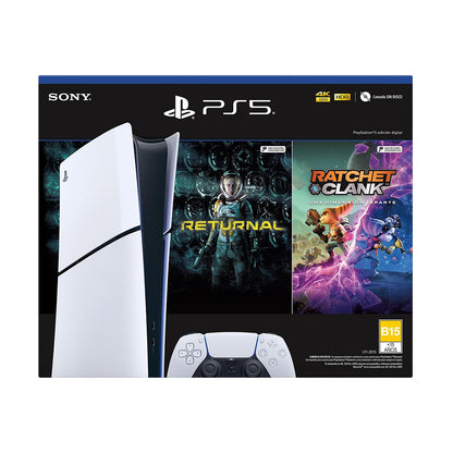 Consola Playstation 5 Slim Digital 1 TB Bundle Con 2 Juegos Digitales