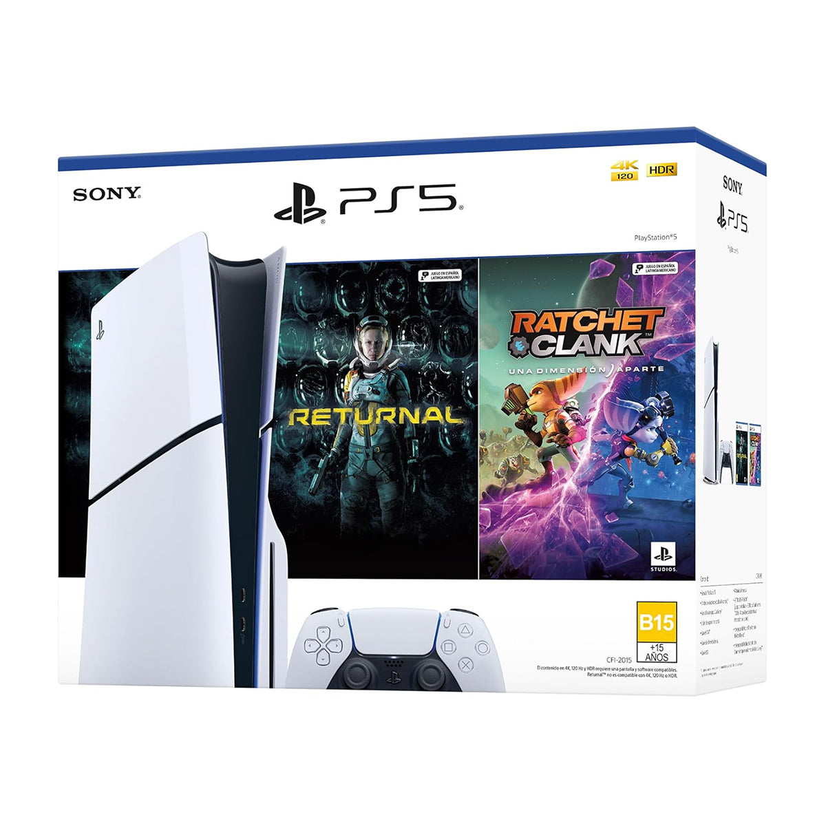 Consola Playstation 5 Slim Standard 1TB Bundle Con 2 Juegos Físicos