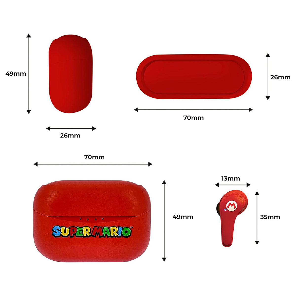 Super Mario Red TWS Audifonos